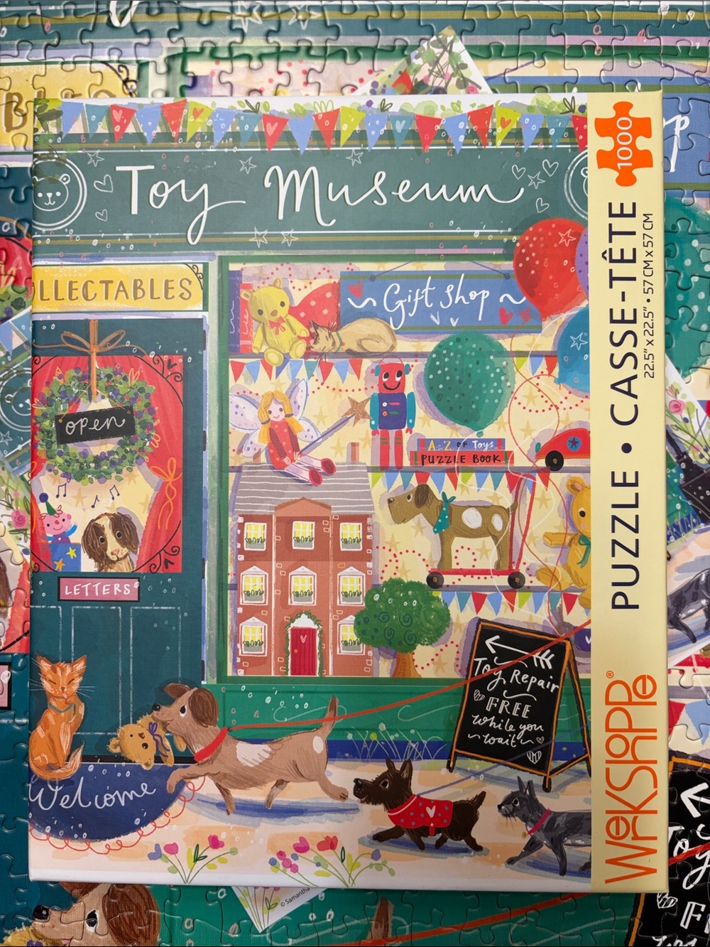 🧩 1000 piece Werkshoppe “Toy Museum” with poster. Great quality! Fun! Complete.